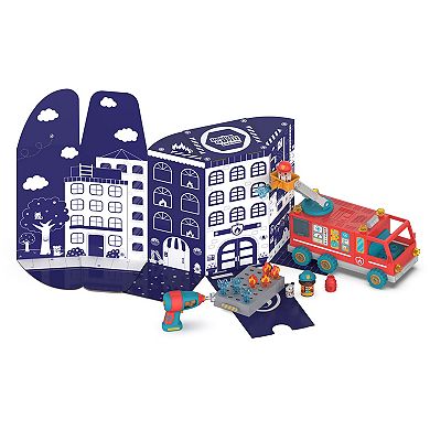 Educational Insights Design & Drill Bolt Buddies Fire Truck Toy