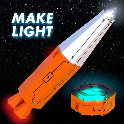 Learning Resources Circuit Explorer – Fusée STEM, Jeu De Circuits électriques, Dès 6 Ans, Construction Interactive