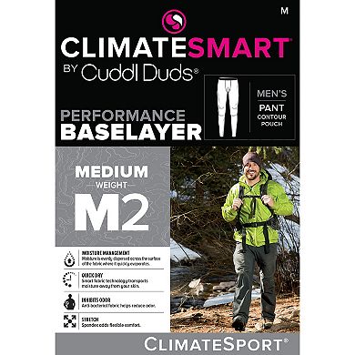 Big & Tall Climatesmart® by Cuddl Duds Midweight ClimateSport Performance Base Layer Pants
