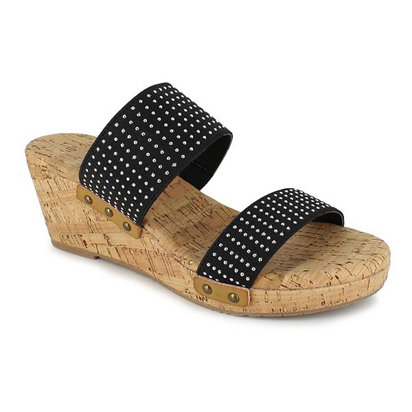 xoxo wedge sandals