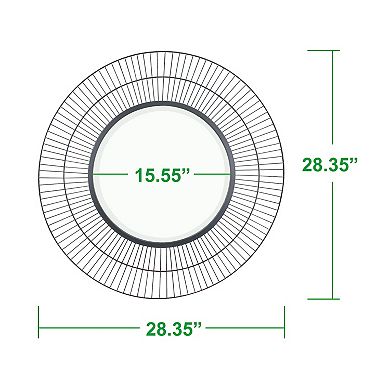 Stonebriar Collection Round Wall Mirror