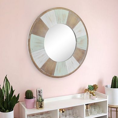 Stonebriar Collection Rustic Round Wall Mirror