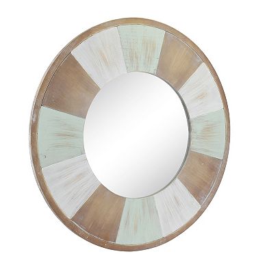 Stonebriar Collection Rustic Round Wall Mirror
