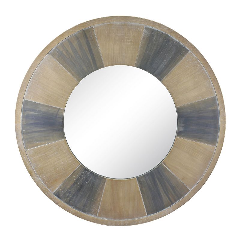 Stonebriar Collection Round Rustic Wall Mirror, Multicolor, 27X27