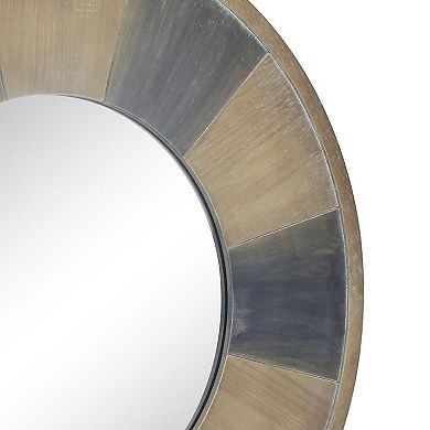 Stonebriar Collection Round Rustic Wall Mirror