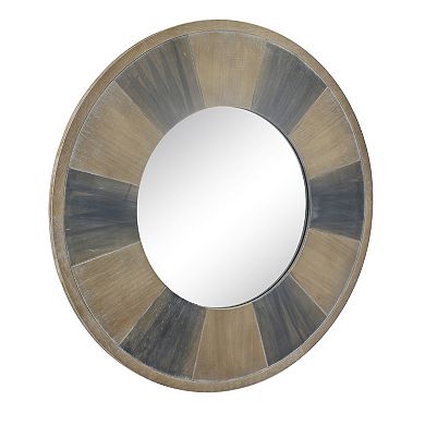 Stonebriar Collection Round Rustic Wall Mirror