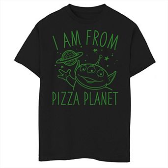 Disney / Pixar's Toy Story Boys 8-20 Neon Green Aliens Pizza Planet Graphic Tee