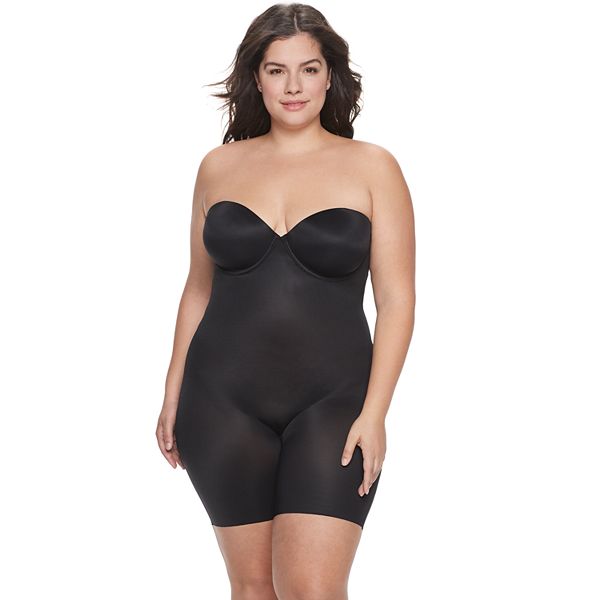  SPANX Star Power Shaping High Waisted Mid Thigh Black Size D :  Clothing, Shoes & Jewelry