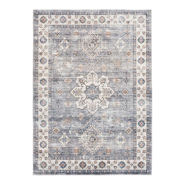 Sonoma Goods For Life® Ultra Soft Cosimo Medallion Area Rug Gray (7