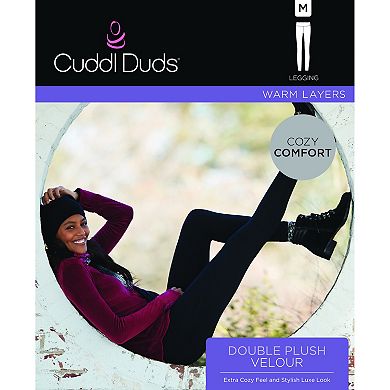 Women's Cuddl Duds® Double Plush Velour Leggings