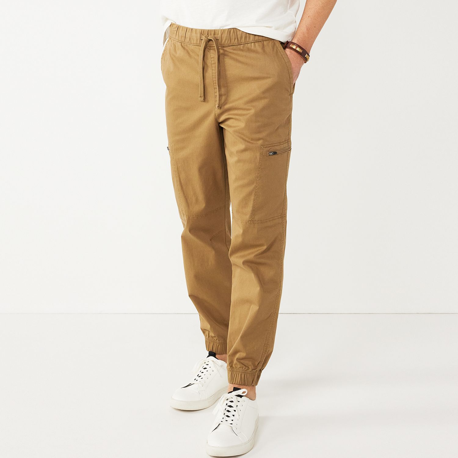brown joggers mens