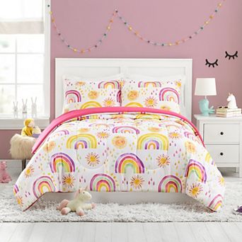Urban Playground Rainbows & Suns Comforter Set with Shams