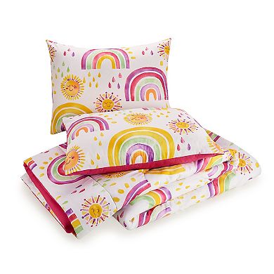 Urban Playground Rainbows & Suns Comforter Set with Shams