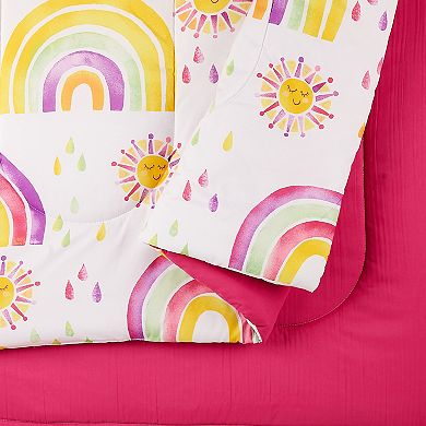 Urban Playground Rainbows & Suns Comforter Set with Shams