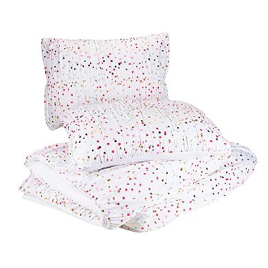 Urban Playground Iridescent Stars Comforter Set with Shams