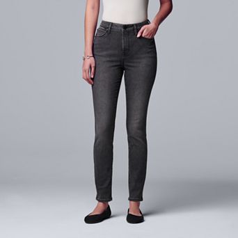 Petite Simply Vera Vera Wang High-Waisted Skinny Jeans