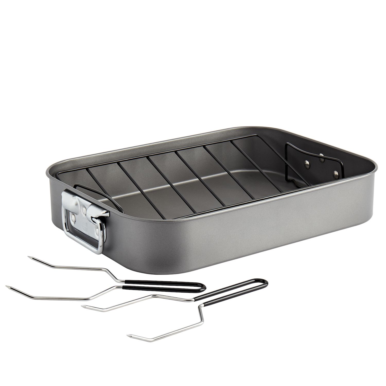 Stainless Steel Roasting Pan with Rack by Lexi Home - 16 - Lexi Home