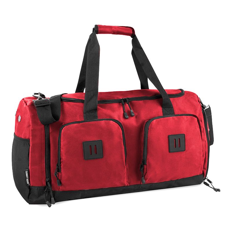 Summit Ridge 22 Cargo Duffel Bag, Red
