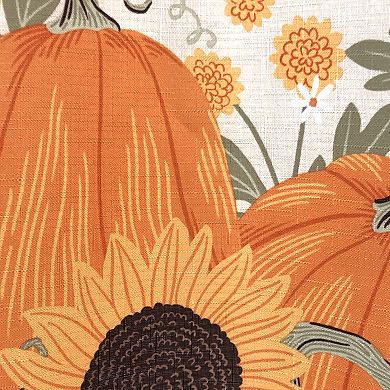 Pumpkin Sunflower Shower Curtain