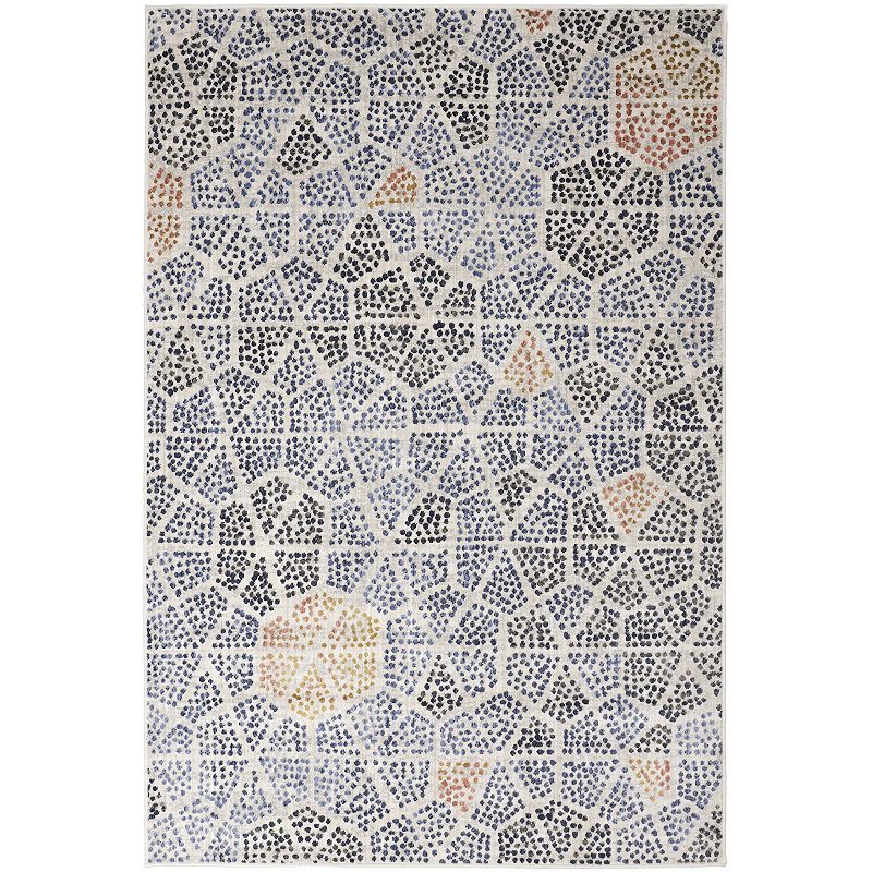 Mohawk Home Empire Pointed Path by Scott Living Rug, Blue, 8X11 Ft