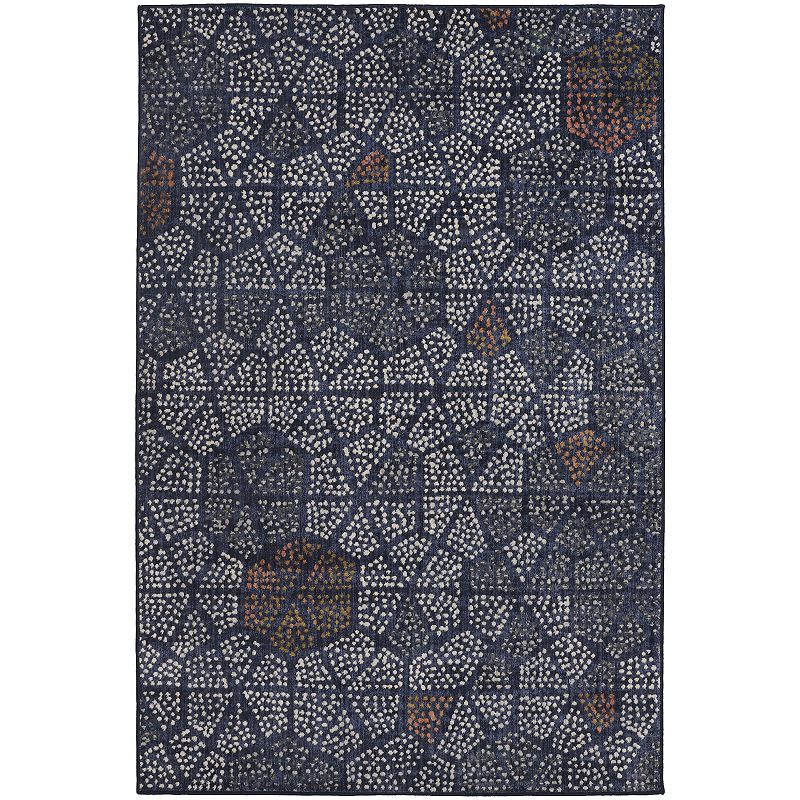 Mohawk Home Empire Pointed Path by Scott Living Rug, Blue, 8X11 Ft