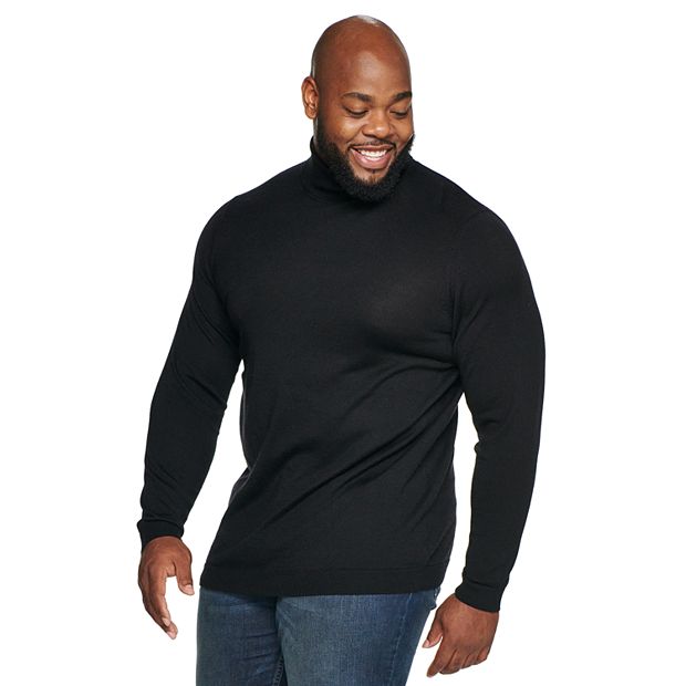 Black turtleneck mens big and tall hotsell