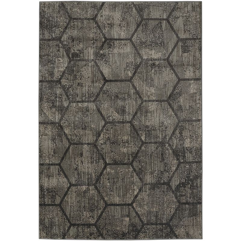 Mohawk Home Inspirations Geometric Collage by Scott Living Rug, Brown, 8X11 Ft