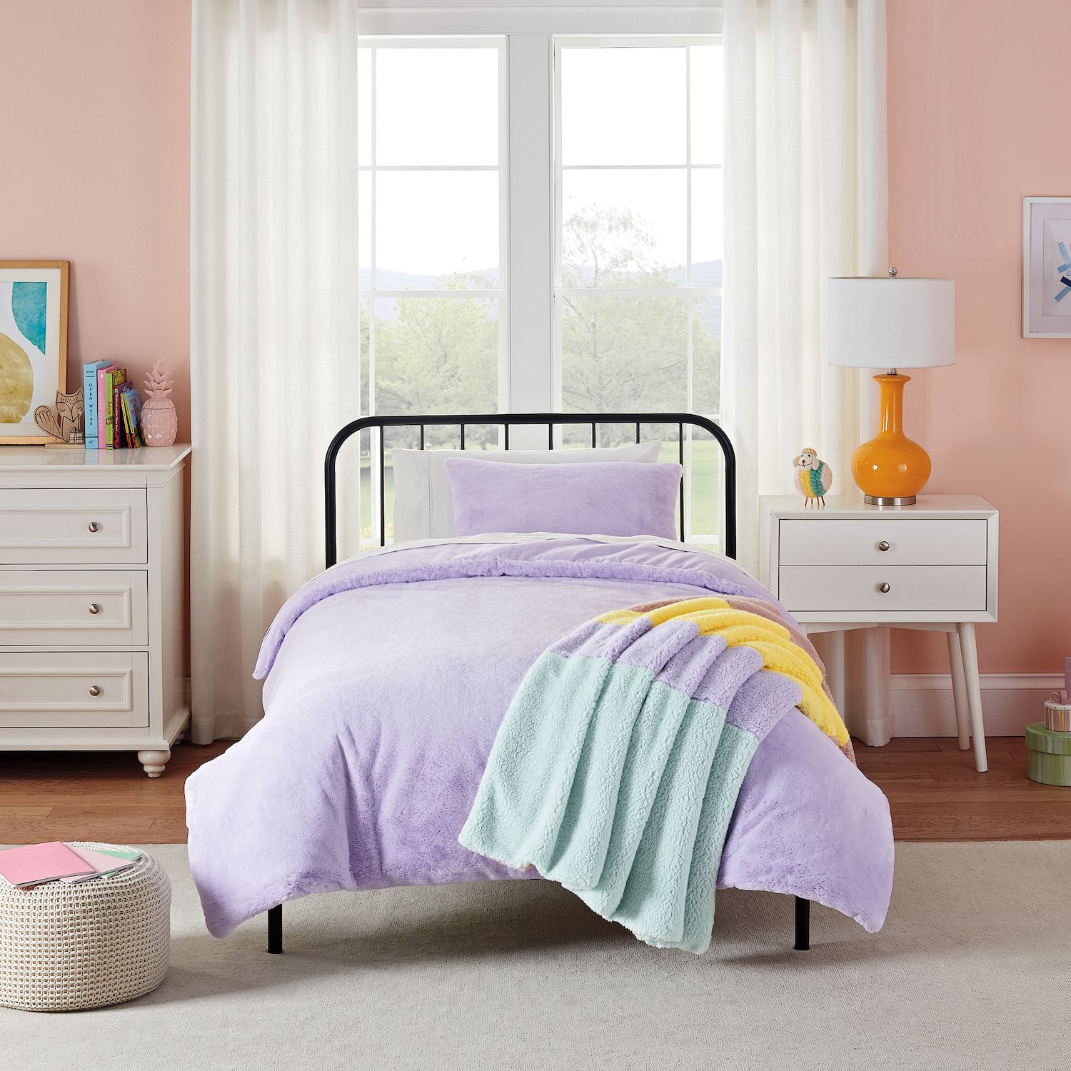 purple ugg comforter set