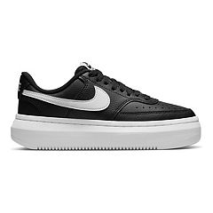 Black leather on sale nike shoes