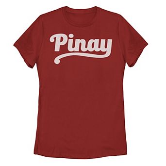 Juniors' Pinay Text Tee