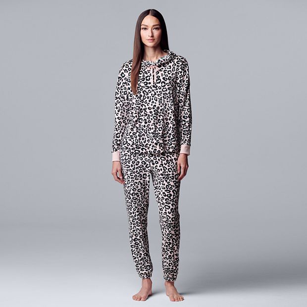 Women's Simply Vera Vera Wang Pajama Top & Pajama Pant Set