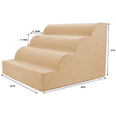 Precious Tails High Density Foam Scalloped Pet Stairs