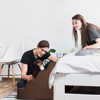 Precious Tails High Density Foam Scalloped Pet Stairs