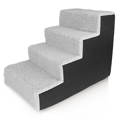 Precious Tails High Density Foam Sherpa Pet Stairs