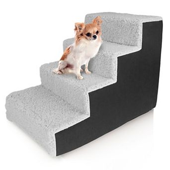 Precious Tails High Density Foam Sherpa Pet Stairs