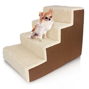 Precious Tails High Density Foam Sherpa Pet Stairs
