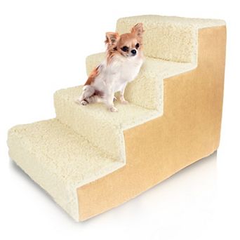 Precious Tails High Density Foam Sherpa Pet Stairs