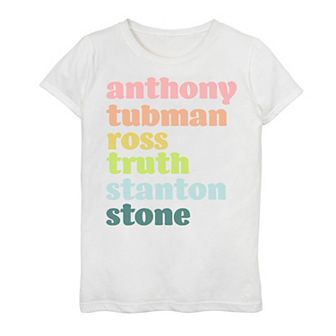 Girls 7-16 american Women Text Tee