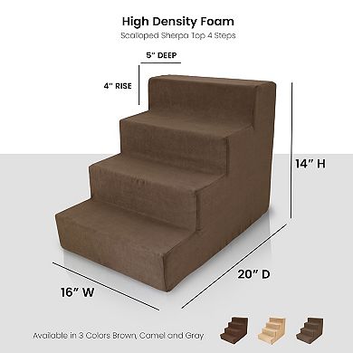 Precious Tails High Density Foam 4 Steps Pet Stairs
