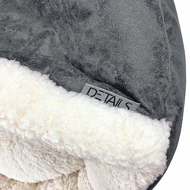 Precious Tails Vegan Leather Deep Dish Cave Pet Bed