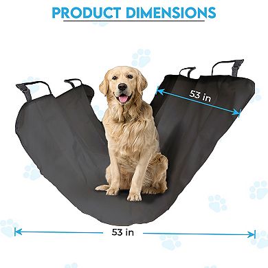 Precious Tails Waterproof Pet Car Back Seat Cover