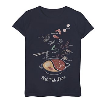 Girls 6-16 Hot Pot Love Graphic Tee