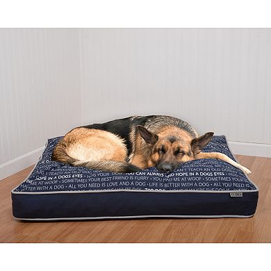 Precious Tails Orthopedic Memory Foam Canvas Pet Bed