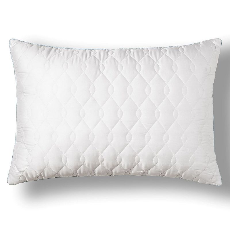 CosmoLiving Tencel Sateen Quilted Jumbo Pillow, White