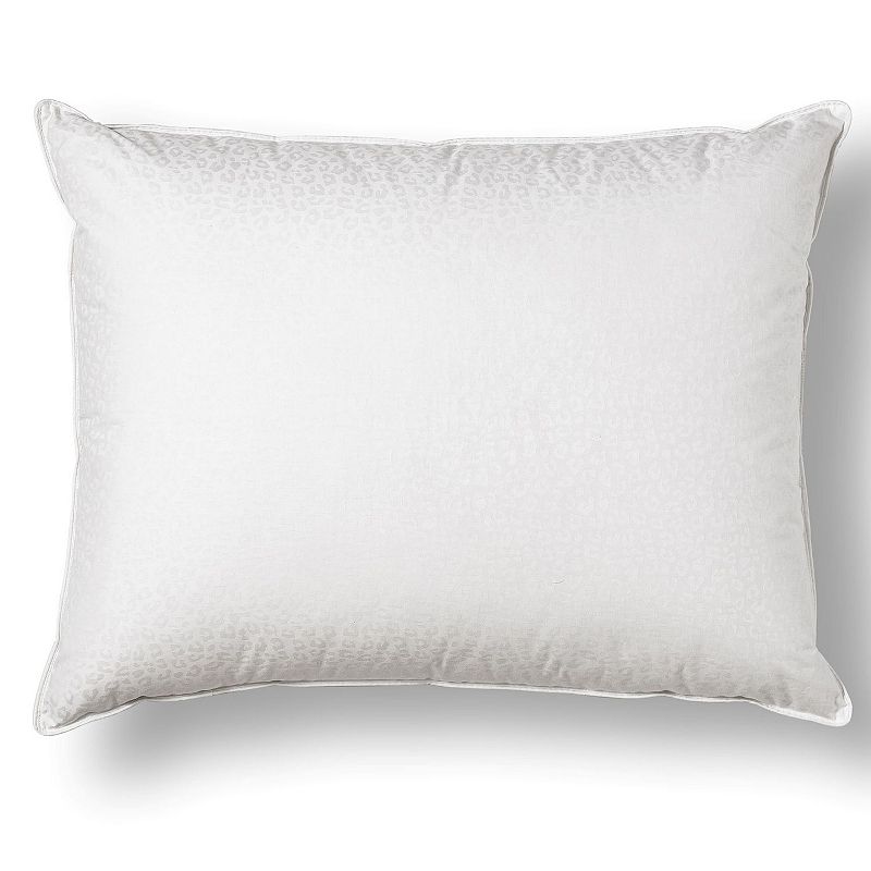 CosmoLiving by Cosmopolitan Leopard Jacquard White Down Jumbo Pillow