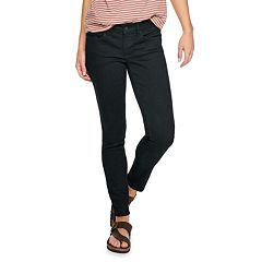 Womens Black Sonoma Goods For Life Skinny Jeans - Bottoms