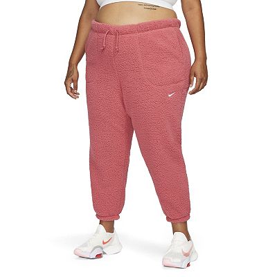 Plus Size Nike Therma FIT Fuzzy French Terry Training Pants