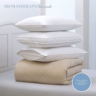 Chamomile Infused Cotton Standard Pillow Protector 2-Pack Set
