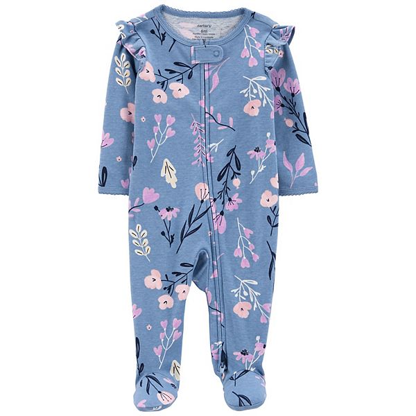 Baby Girl Carter's Floral 2Way Zip Sleep & Play