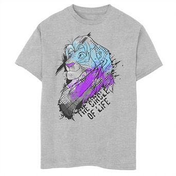 Disney's The Lion King Boys 6-20 Simba Neon Paint Circle of Life Graphic Tee